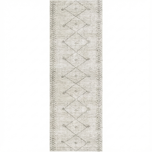 Wild Congo Distressed Look in Grey : Runner Rug