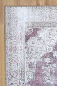 Load image into Gallery viewer, Rose Machine Washable Rug on side
