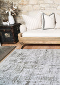 Load image into Gallery viewer, Abstract Evalina Grey Rug cropped view

