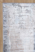 Load image into Gallery viewer, Abstract Twilight Ash Rug side view
