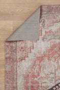 Load image into Gallery viewer, Carmine Vintage Rust Rug folded
