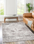 Load image into Gallery viewer, Chateau Ash Rug in living room
