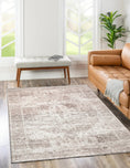 Load image into Gallery viewer, Chateau Beige Rug in living room
