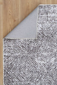 Load image into Gallery viewer, Contemporary Lauro Grey Rug on side fold
