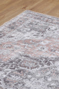 Load image into Gallery viewer, Distressed Vintage Cezanne Blush Area Rug on side

