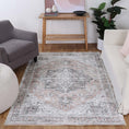 Load image into Gallery viewer, Distressed Vintage Cezanne Blush Area Rug in room
