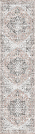 Load image into Gallery viewer, Distressed Vintage Cezanne Blush Area Rug size

