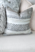 Load image into Gallery viewer, Distressed Vintage Kendra Ash Pillow on side
