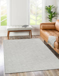 Load image into Gallery viewer, Urban Linen Solid Area Rug in Living Room
