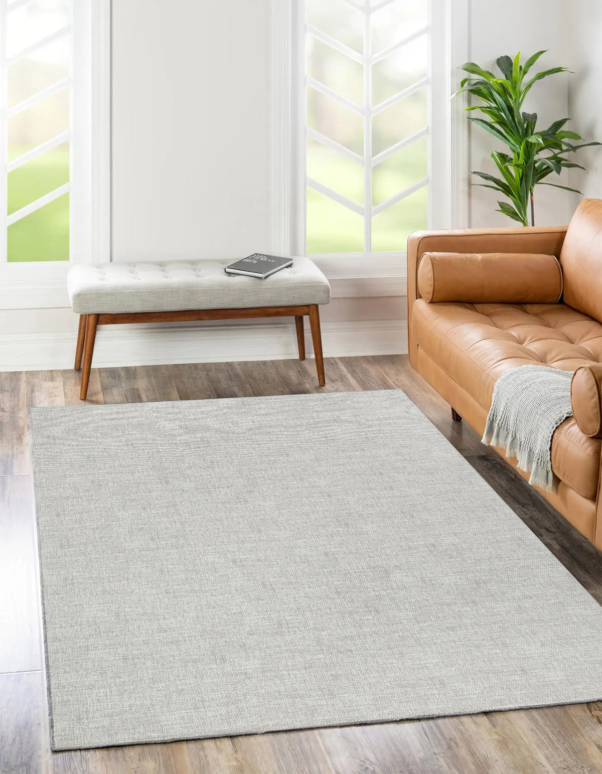 Linen Rug Rug Urban Linen Solid in Grey Rug – The Rug Collective™