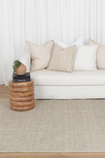 Load image into Gallery viewer, Urban Linen Solid Area Rug Under Couch
