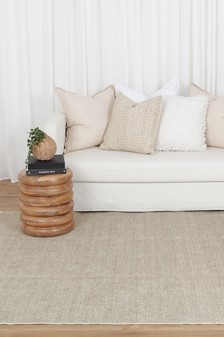 Urban Linen Solid Area Rug Under Couch