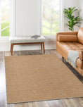 Load image into Gallery viewer, Urban Mustard Solid Area Rug in Living Room
