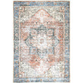 Load image into Gallery viewer, Distressed Vintage Cezanne Terracotta Sky Area Rug quality
