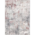 Colette Machine Washable in Grey & Red Rug