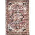 Load image into Gallery viewer, Distressed Vintage Cezanne Terracotta Area Rug full view
