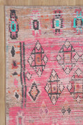 Load image into Gallery viewer, Vintage Chaima Tribal Rose Rug Runner on side
