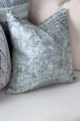 Load image into Gallery viewer, Distressed Vintage Chilaz Grey Pillow main
