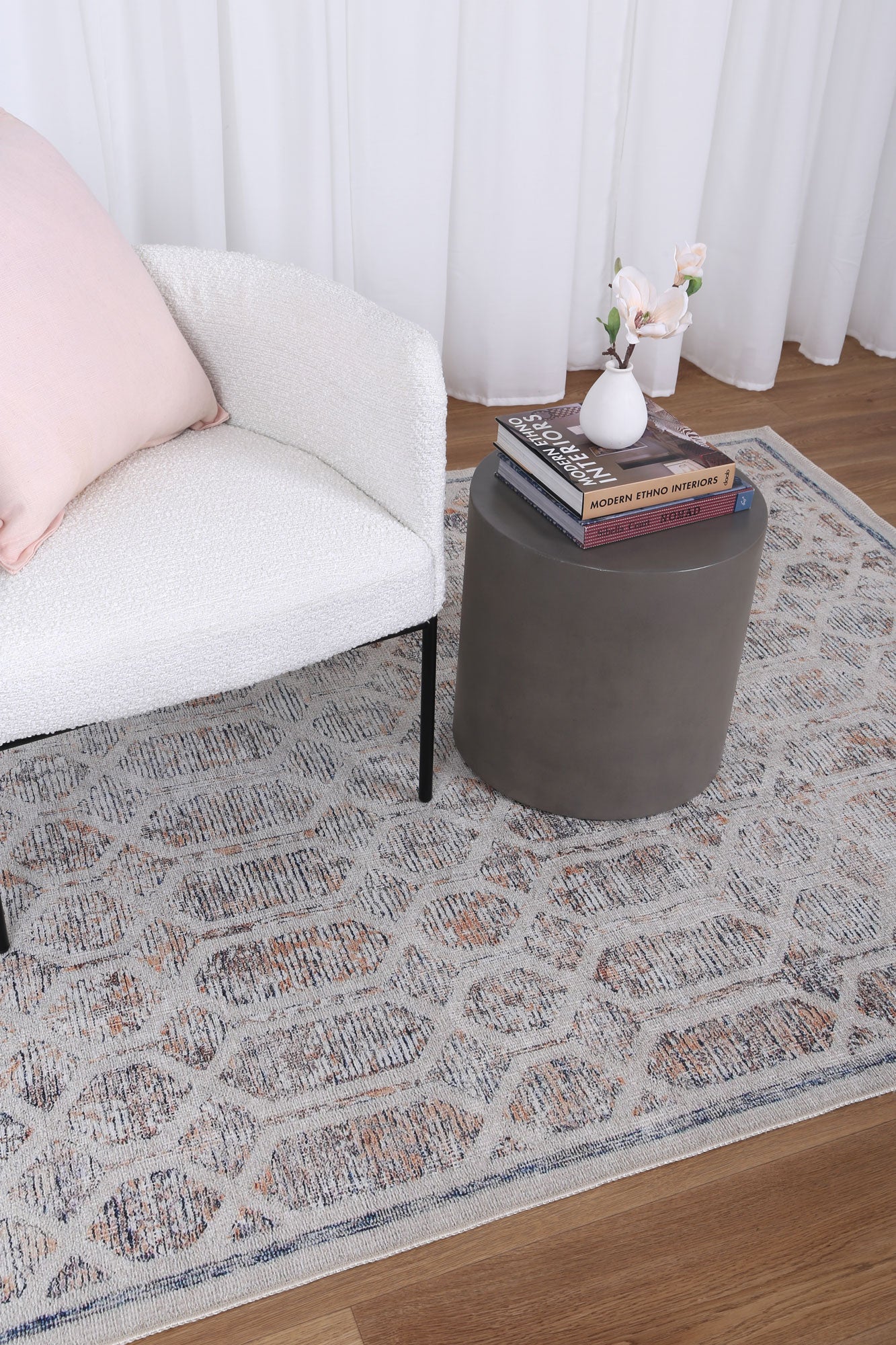 Chantilly Lace Multi Rug washable