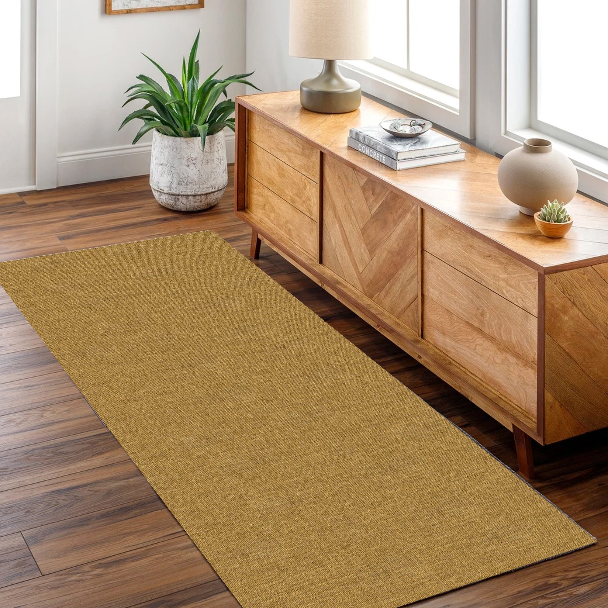 Urban Mustard Solid Runner in Large Area